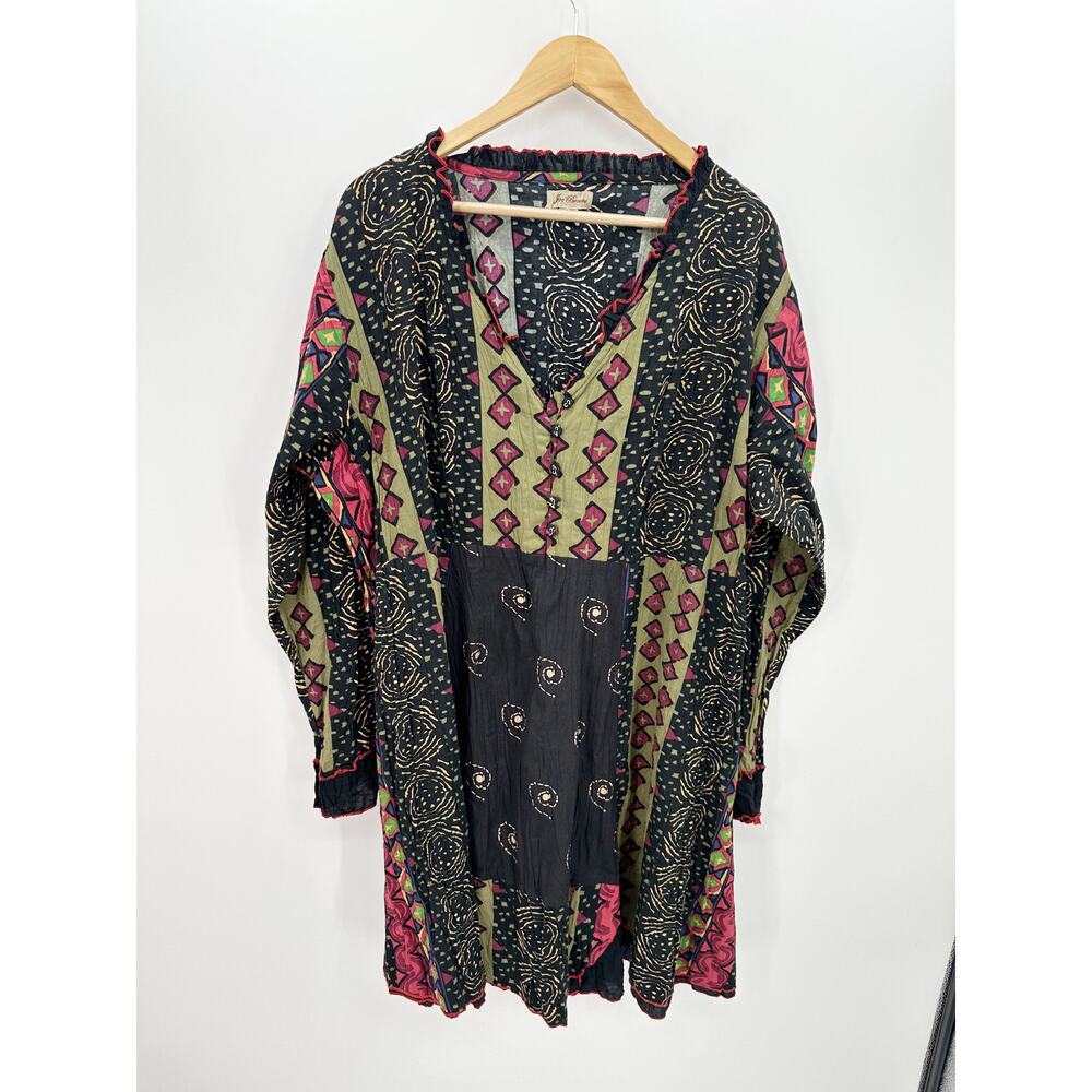 Joe Browns‎ Women Multicolor Printed Long Sleeve Dress Whimsigoth Boho Size 20